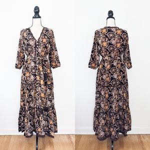 NWT Kopal Handmade Razy Floral Maxi Dress, Size Large 🌼